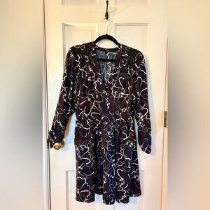 Express Black and White Floral Dress